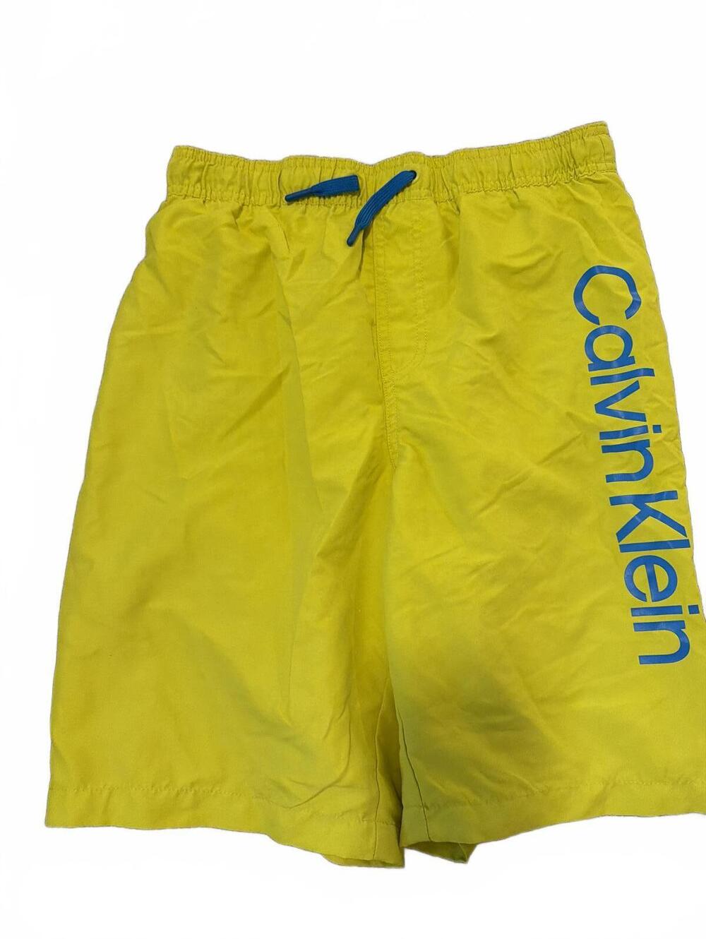 Calvin Klein Boys Yellow Swim Shorts XLarge - Swimwear Beachwear